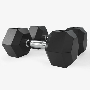 Coated Rubber Hex Dumbbell