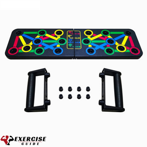 Foldable Push Up Board 14 in 1 Push Up Board Portable Gym Workout Equipment - Exercise Guide