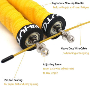 Weights for Skipping Rope Pro Jump Rope with Ball Bearings and Anti-Slip Handles