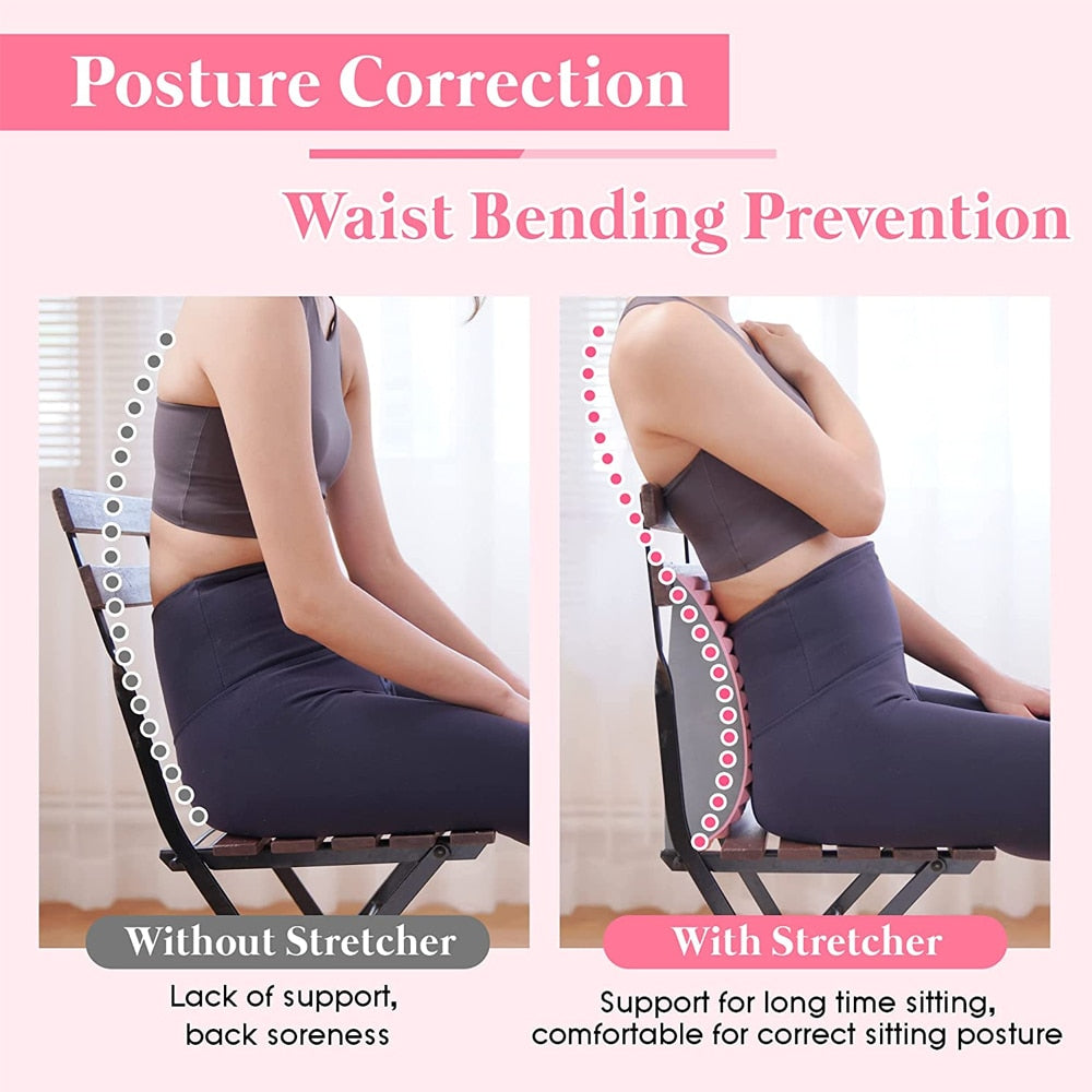 Back Stretcher Back And Neck Stretcher Lower Back Pain Stretcher Neck Lumbar Support Massager - Exercise Guide