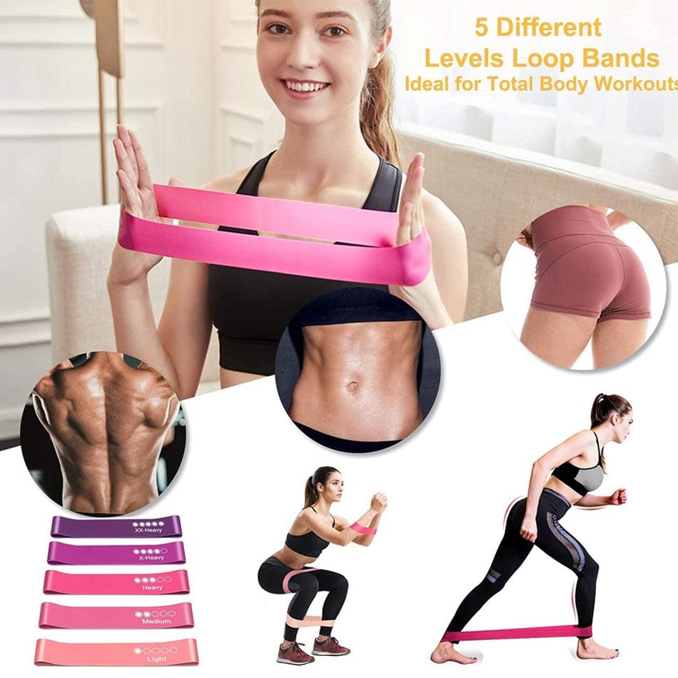 Resistance Bands Exercise Bands Perfect For Yoga Resistance Bands, Dance, Gym - Exercise Guide