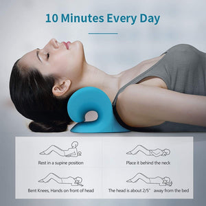 Neck And Shoulder Relaxer Neck Stretcher Neck Massage Pillow - Exercise Guide